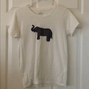 Jcrew factory collector tee plaid elephant